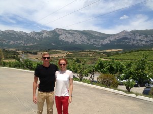 Brendan and I at the winery in La Rioja